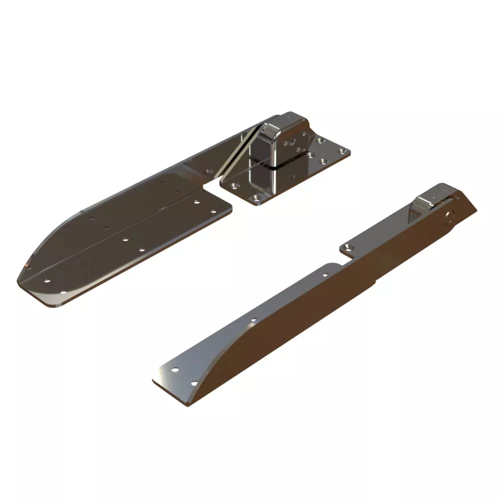 TACO Command Ratchet Hinge - 18-1/2" - 316 Stainless Steel Polished w/