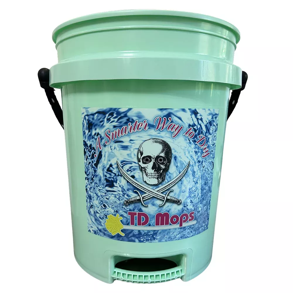 TD Mop TD Grip Bucket - Teal Green - 5 Gallon [GREENGRIP]