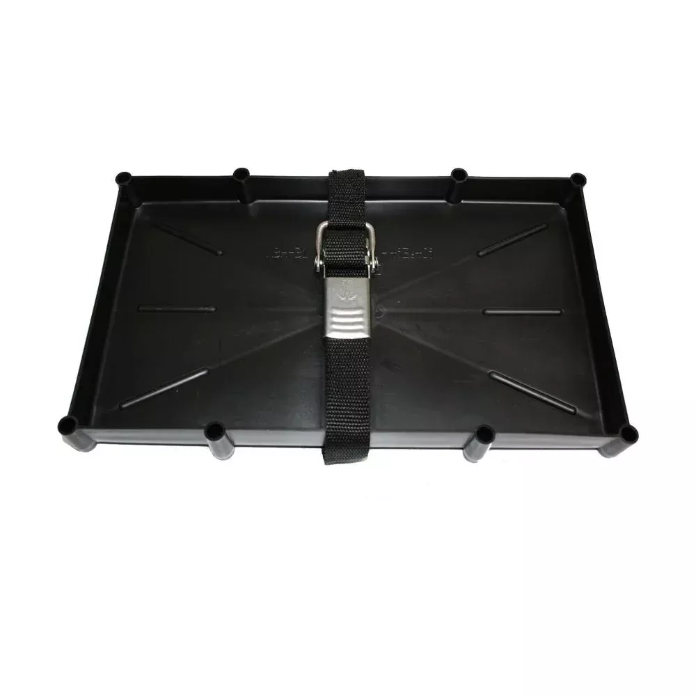 TH Marine 31 Series Battery Holder Tray wStainless Buckled Strap NBH31SSCDP