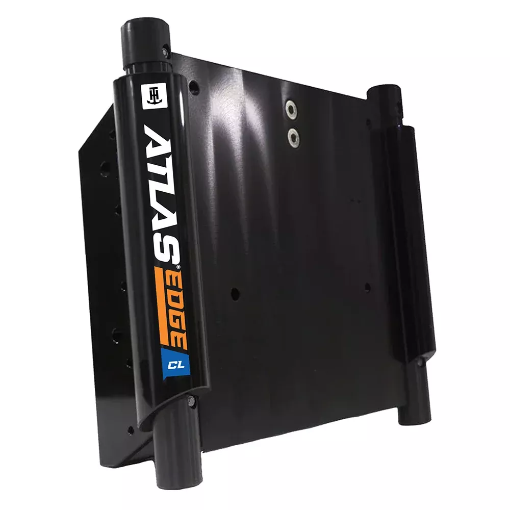 TH Marine ATLAS EDGE 4 Set Back Hydraulic Jack Plate Classic Black AHJE4VBDP