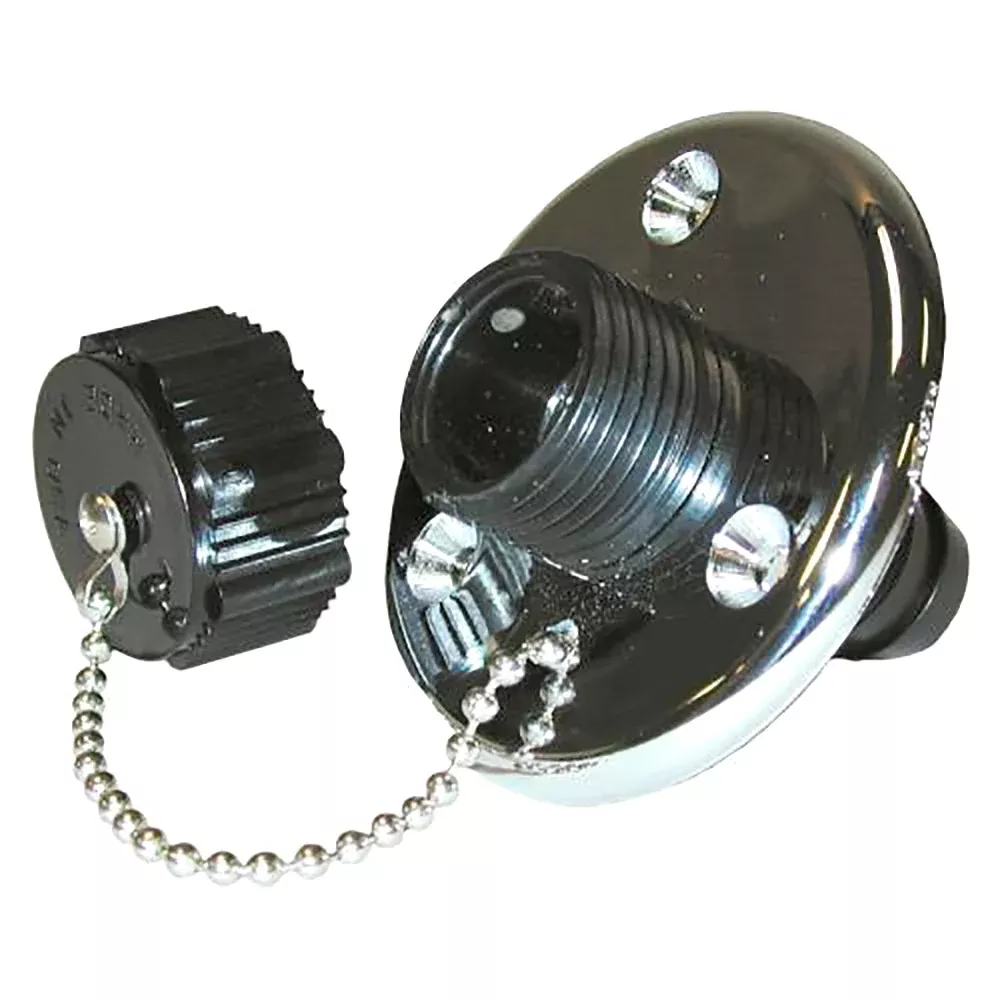 TH Marine Washdown Valve wChrome Base WDV1CPDP