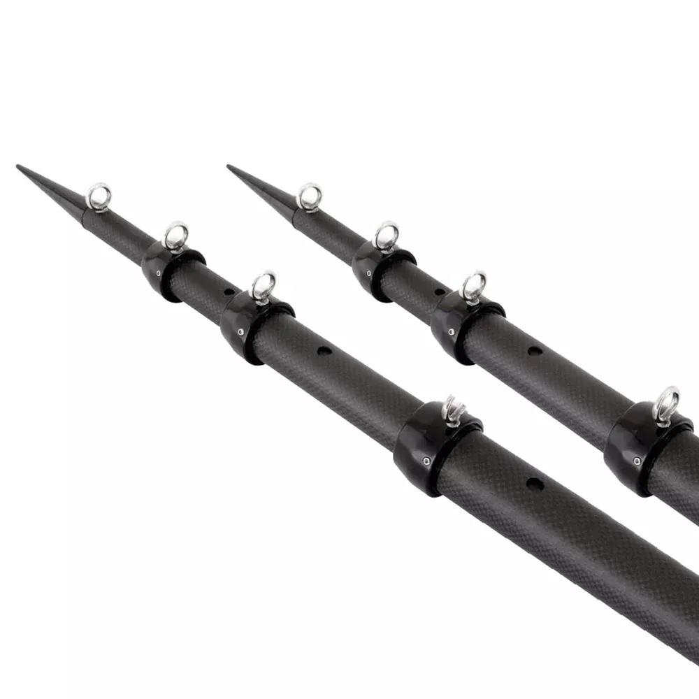 Tigress XD 3K Carbon Fiber Telescoping Outrigger Poles - 21 - Matte Bl