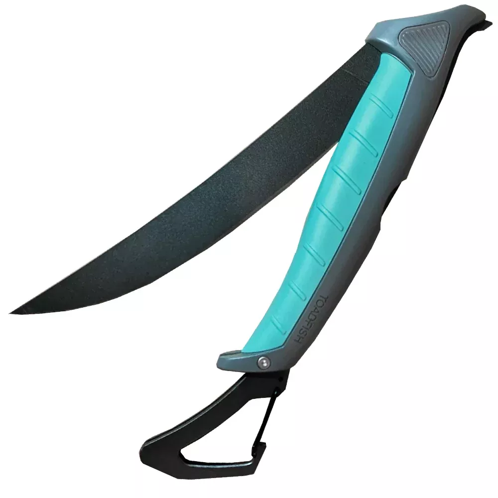 Toadfish Stowaway Folding Fillet Knife w/Built-In Carabiner - 8.5" [10