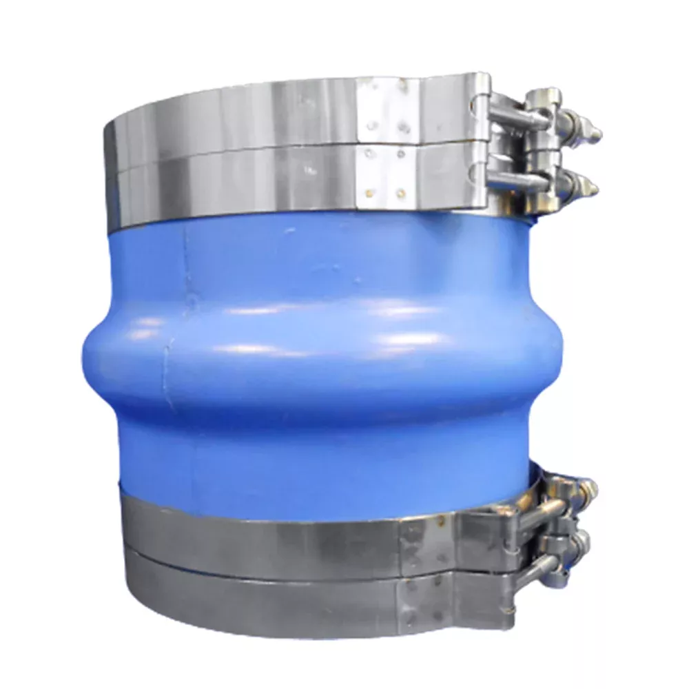 Trident Marine 6" ID Blue Silicone Molded Wet Exhaust Hump w/4 T-Bolt