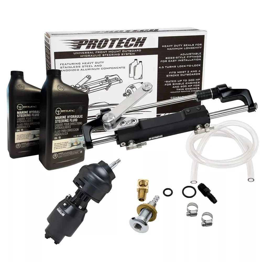 Uflex PROTECH 2.1 Front Mount Tilt OB Hydraulic System - Includes UP28