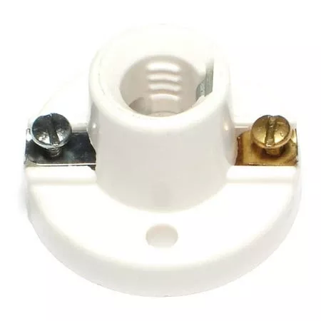White Metal And Plastic Miniature Base Socket For Electrical Applications