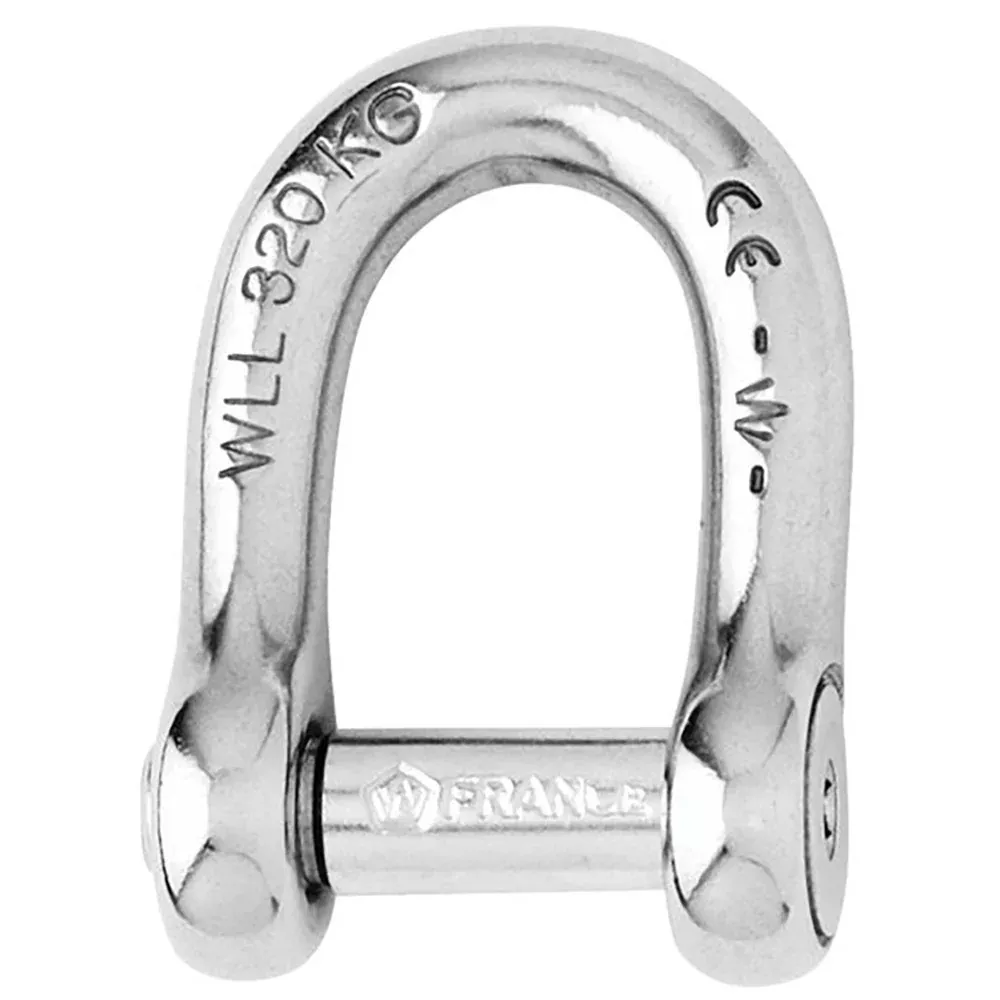 Wichard Self-Locking Allen Head Pin D Shackle - 6mm Diameter - 1/4" [1
