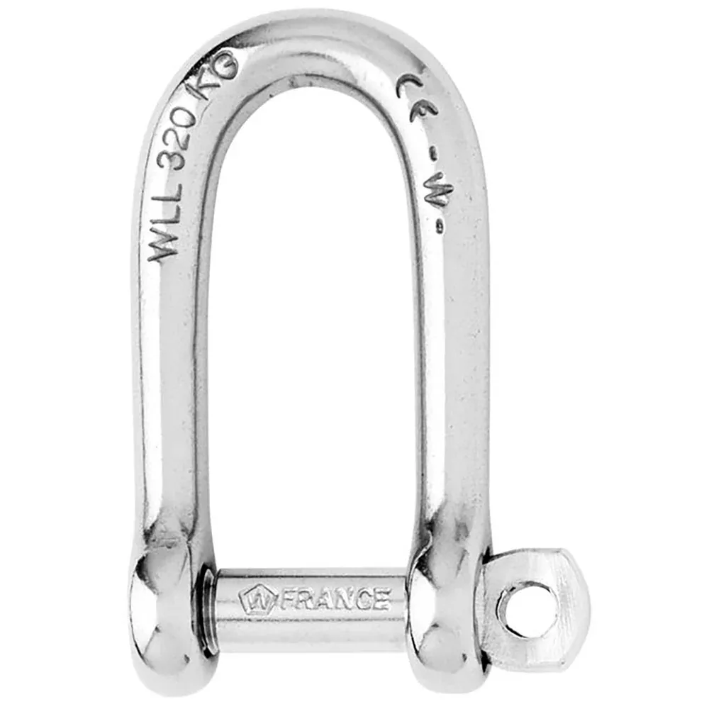 Wichard Self-Locking Long D Shackle - 10mm Diameter - 13/32" [1215W]