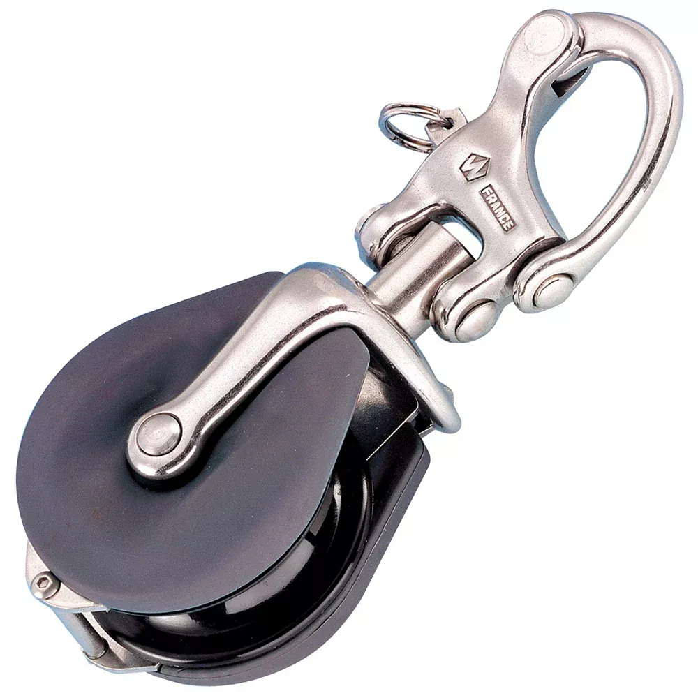 Wichard Snatch Block w/Snap Shackle - Max Rope Size 12mm (15/32") [345