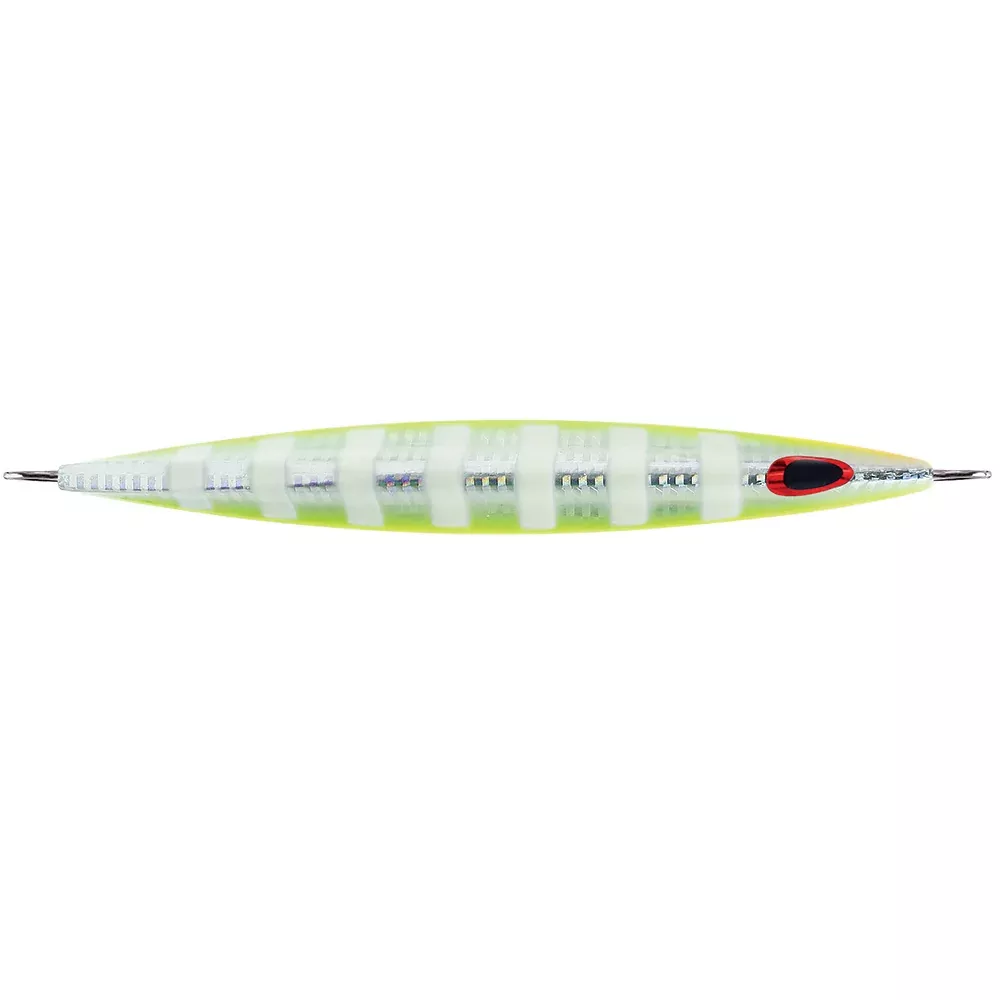 Williamson Kensaki 280 Jig - 7.25" - 9-7/8oz - UV Chartreuse Glow Zebr